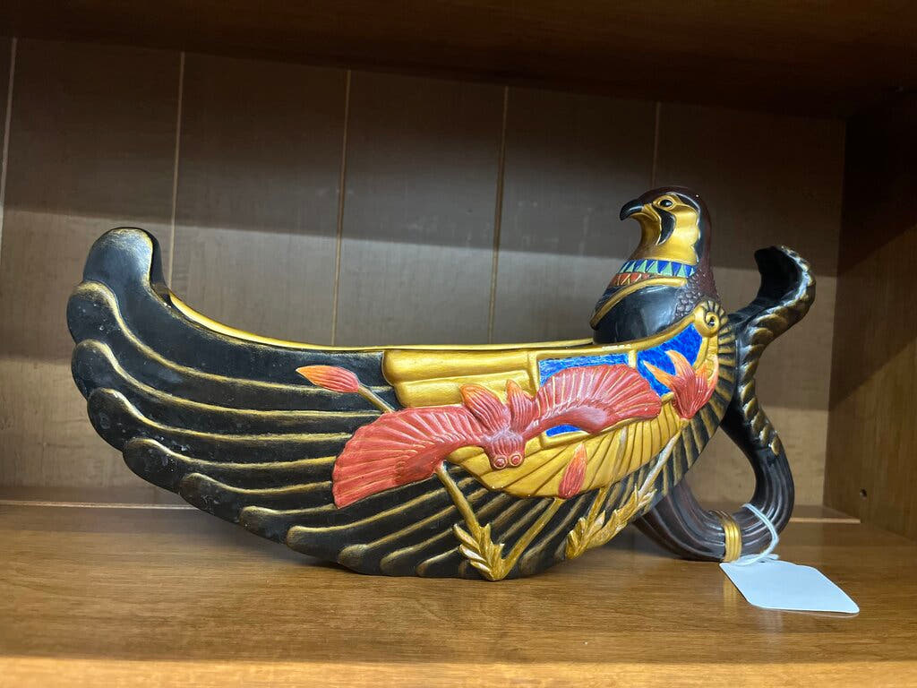 WINGED FALCON BIRD DISH