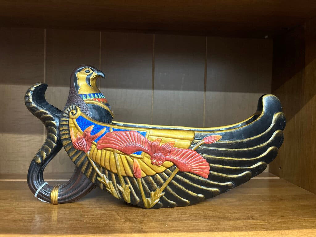 WINGED FALCON BIRD DISH