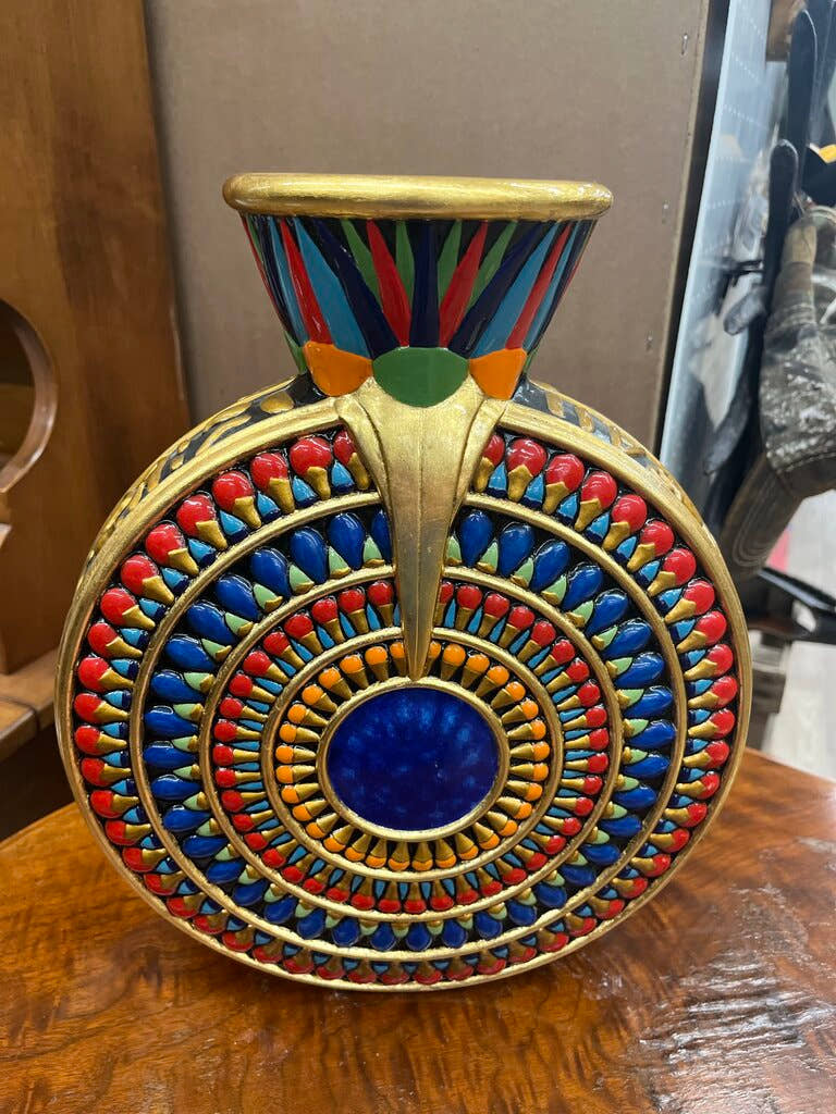 EGYPTIAN ROUND VASE