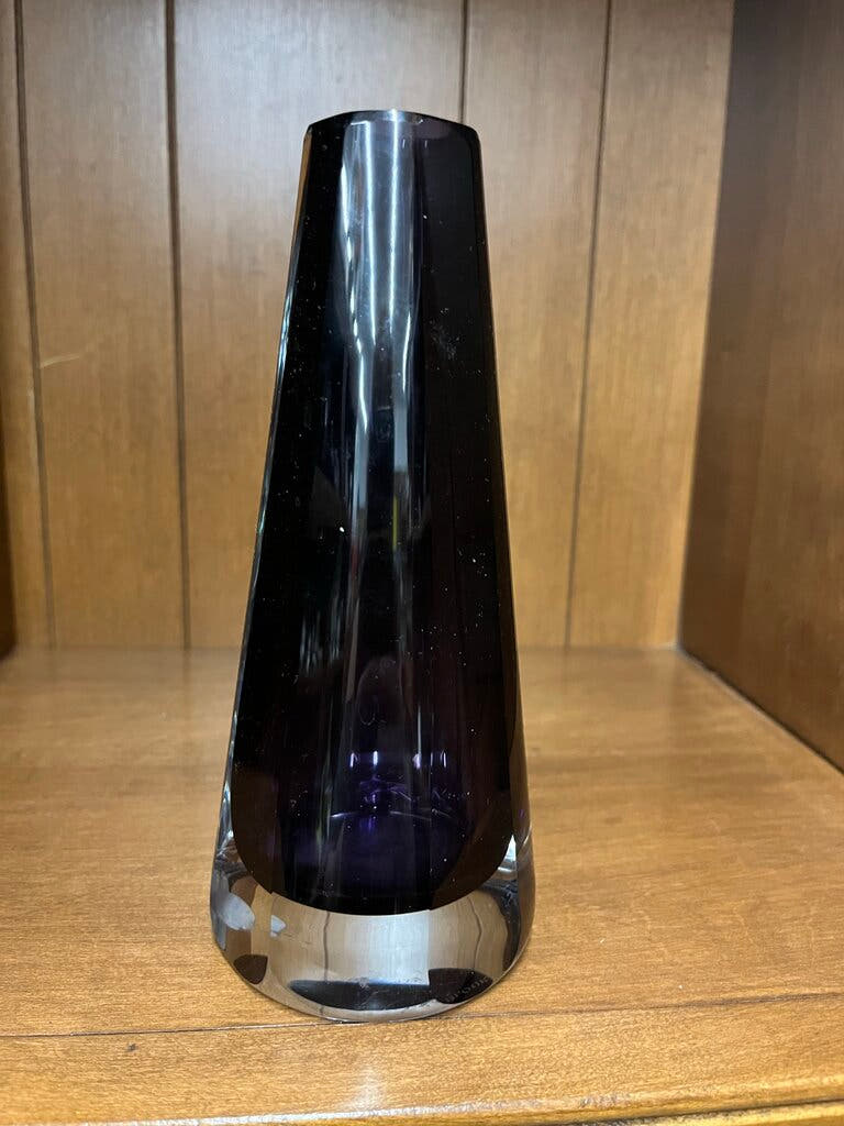 Block Purple Vase