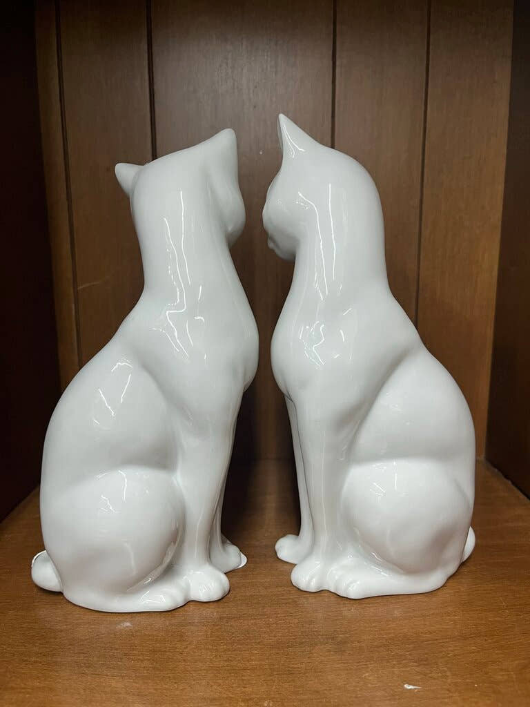 Pair MCM Ceramic Cats