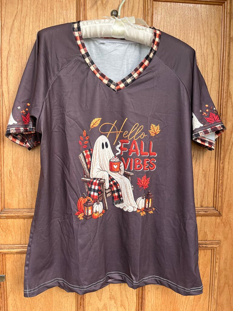 Fall Vibes Ghost Shirt