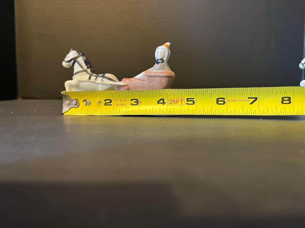 Vintage Porcelain Sleigh Figurine
