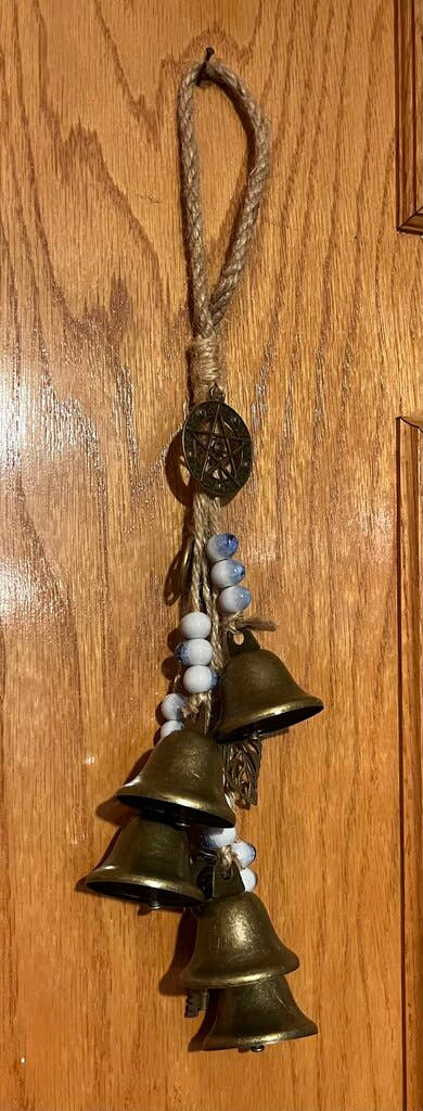 Brass Doorbell Chime with Beads