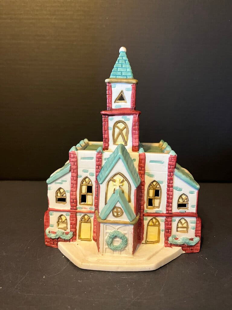 Christmas Village Church Figurine