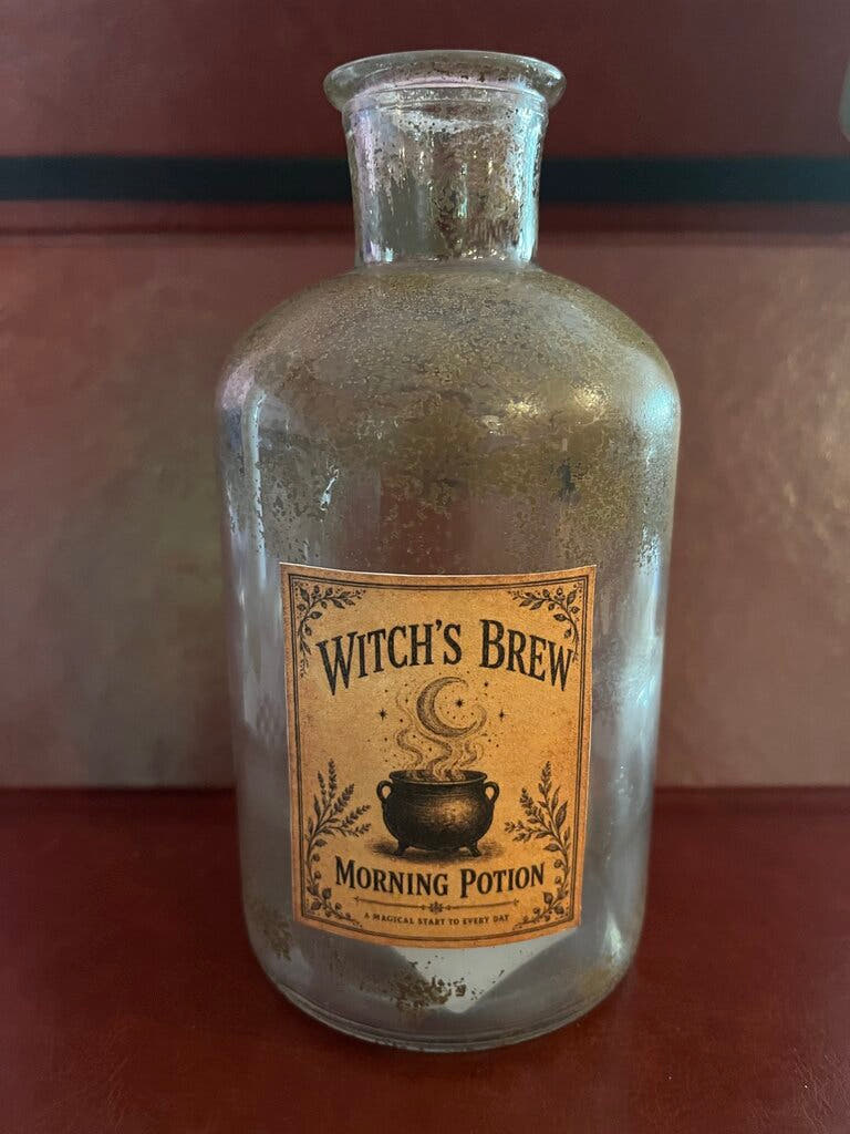 Witch's Brew Morning Potion Decorative Bottle