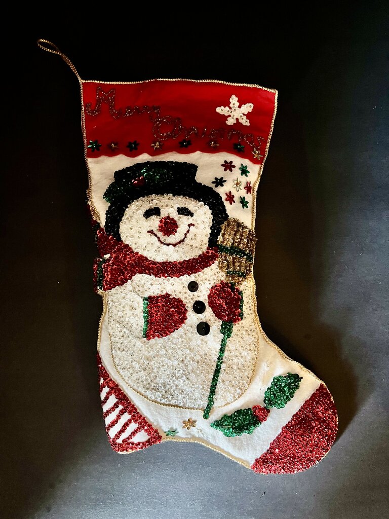 Christmas Snowman Stocking