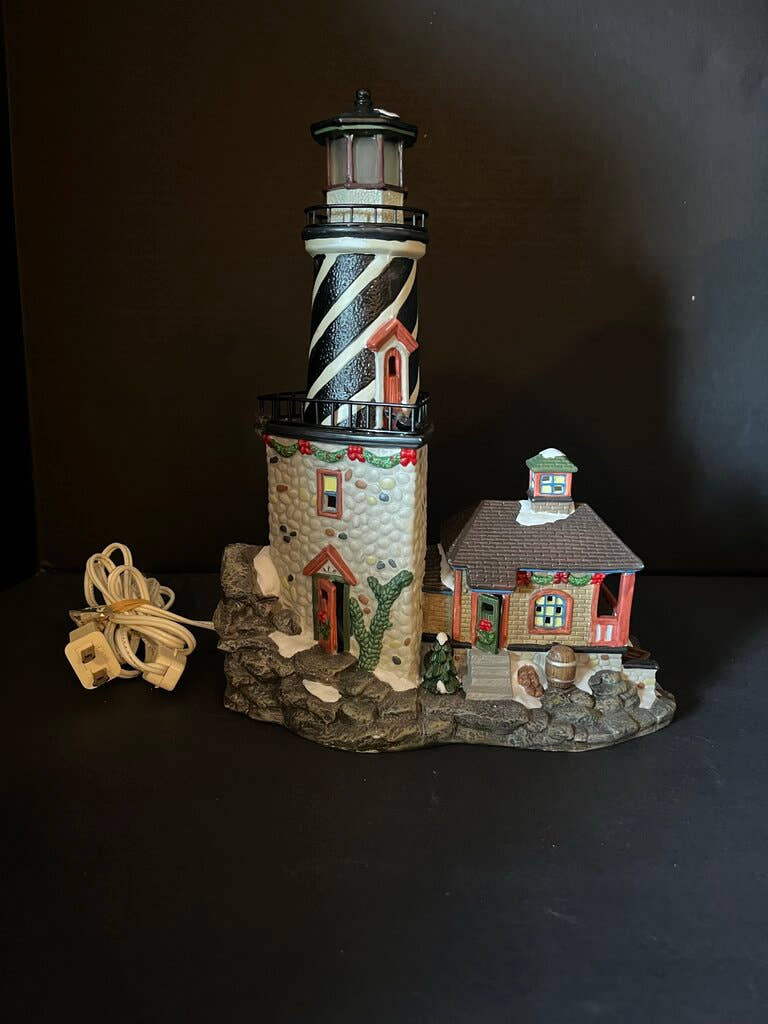 Lighthouse Decor with House