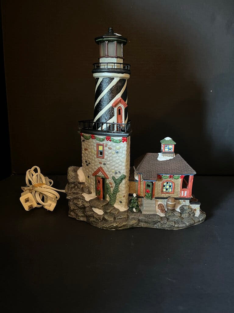 Lighthouse Decor with House
