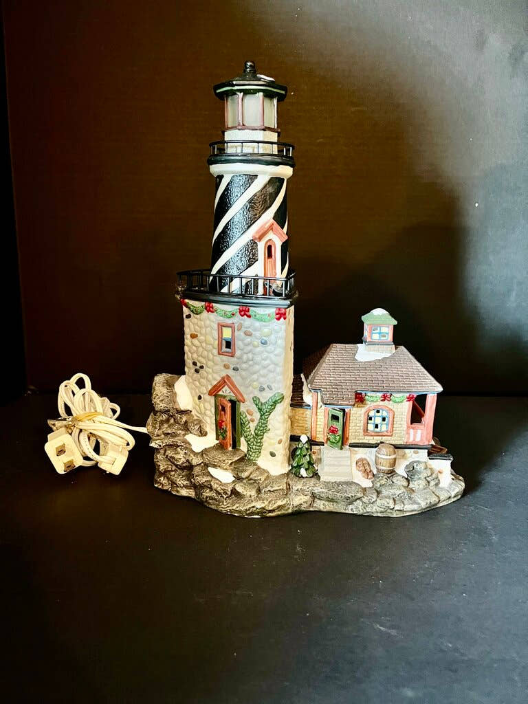 Lighthouse Decor with House