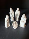 White Nativity Figurine Set