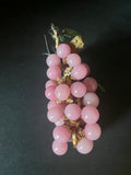 Vintage Pink Glass Grape Cluster