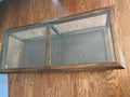 Wood Coffee Table with Glass Top