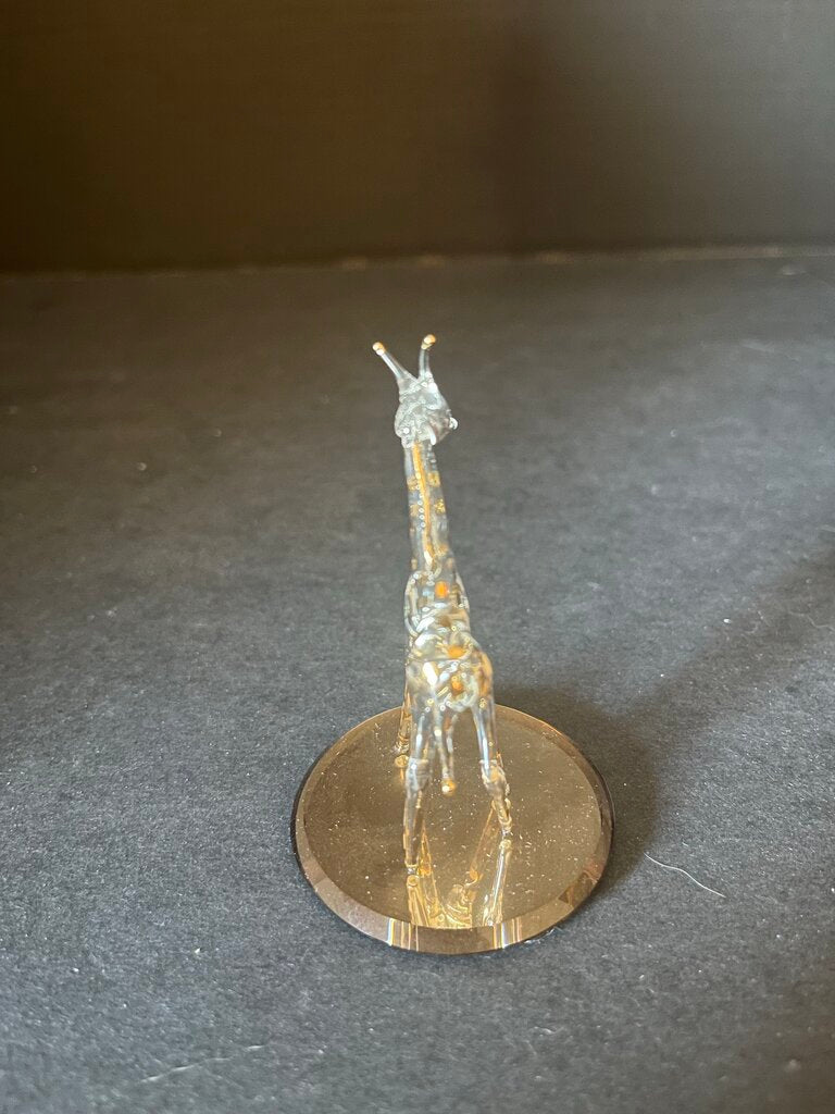Glass Giraffe Figurine