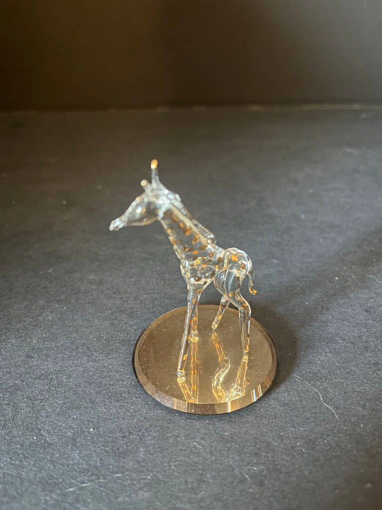 Glass Giraffe Figurine
