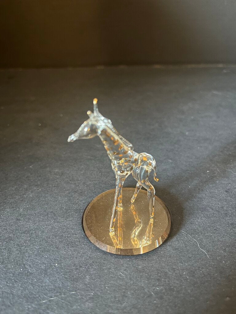 Glass Giraffe Figurine