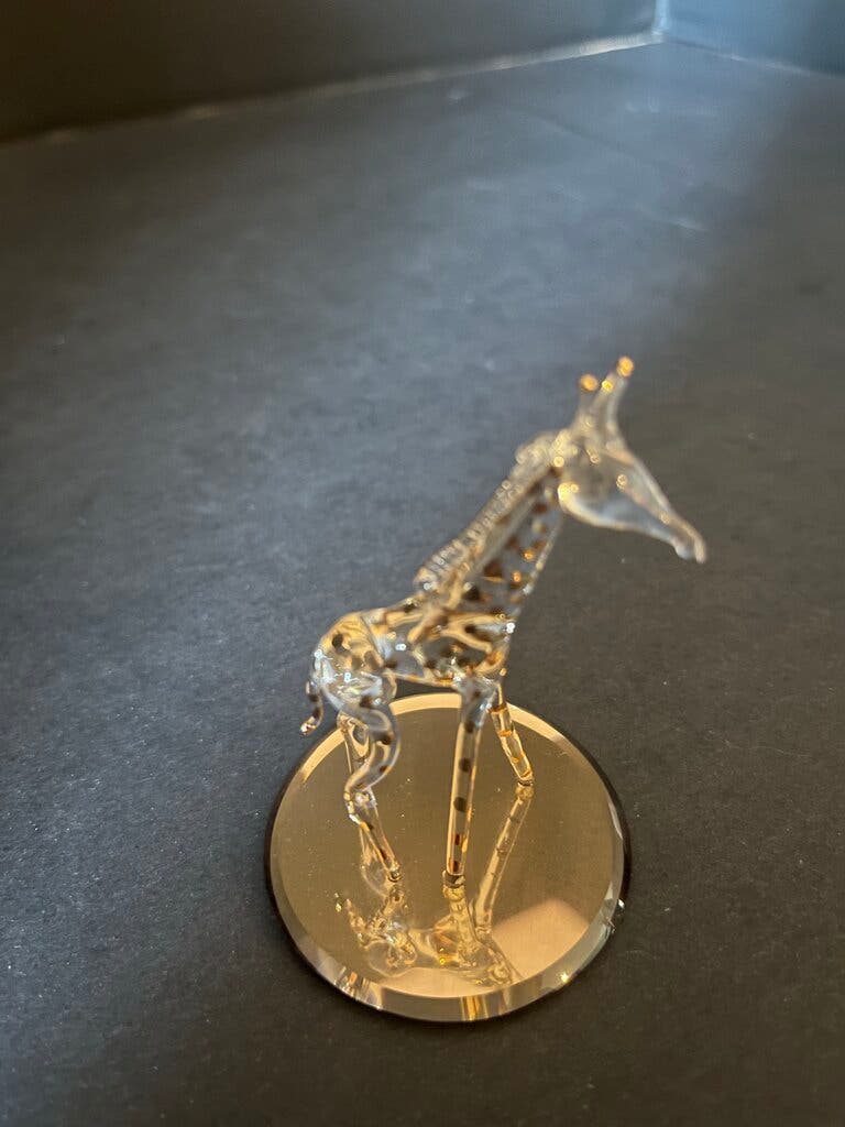 Glass Giraffe Figurine