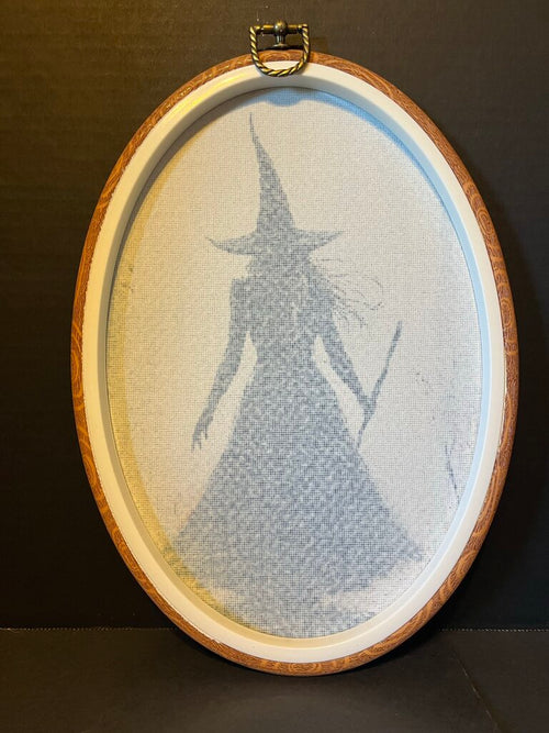 Framed Witch Silhouette Artwork