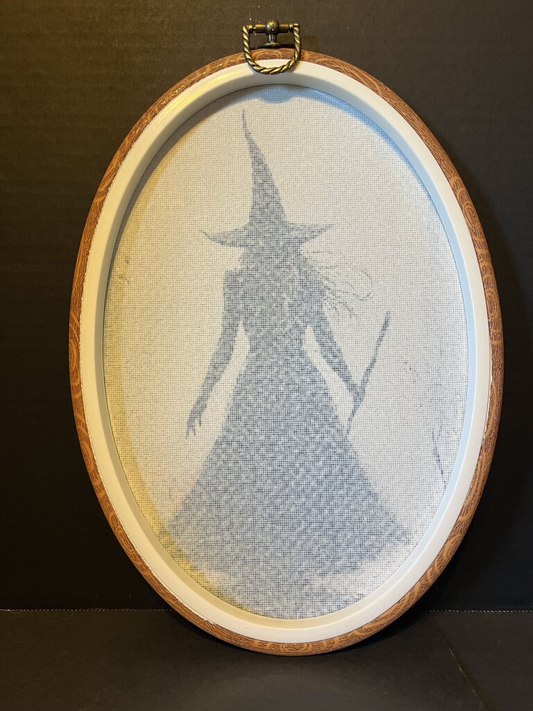 Framed Witch Silhouette Artwork