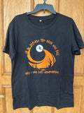 Halloween Themed T-Shirt with Moon and Witch Design
