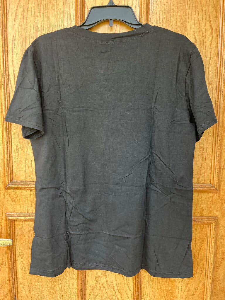 Halloween Themed T-Shirt with Moon and Witch Design