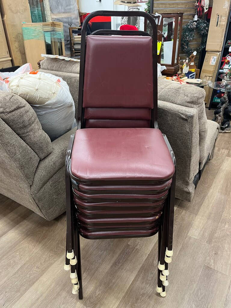 8 Stackable Chairs