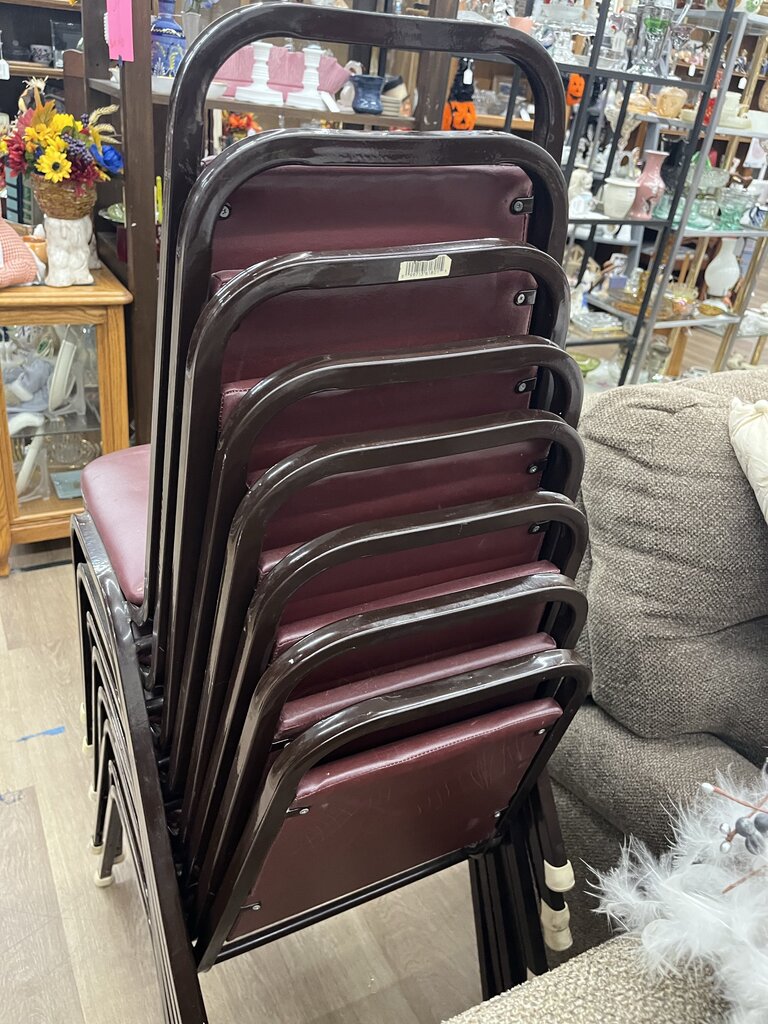 8 Stackable Chairs