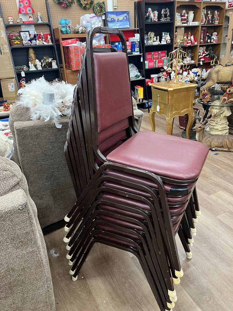 8 Stackable Chairs