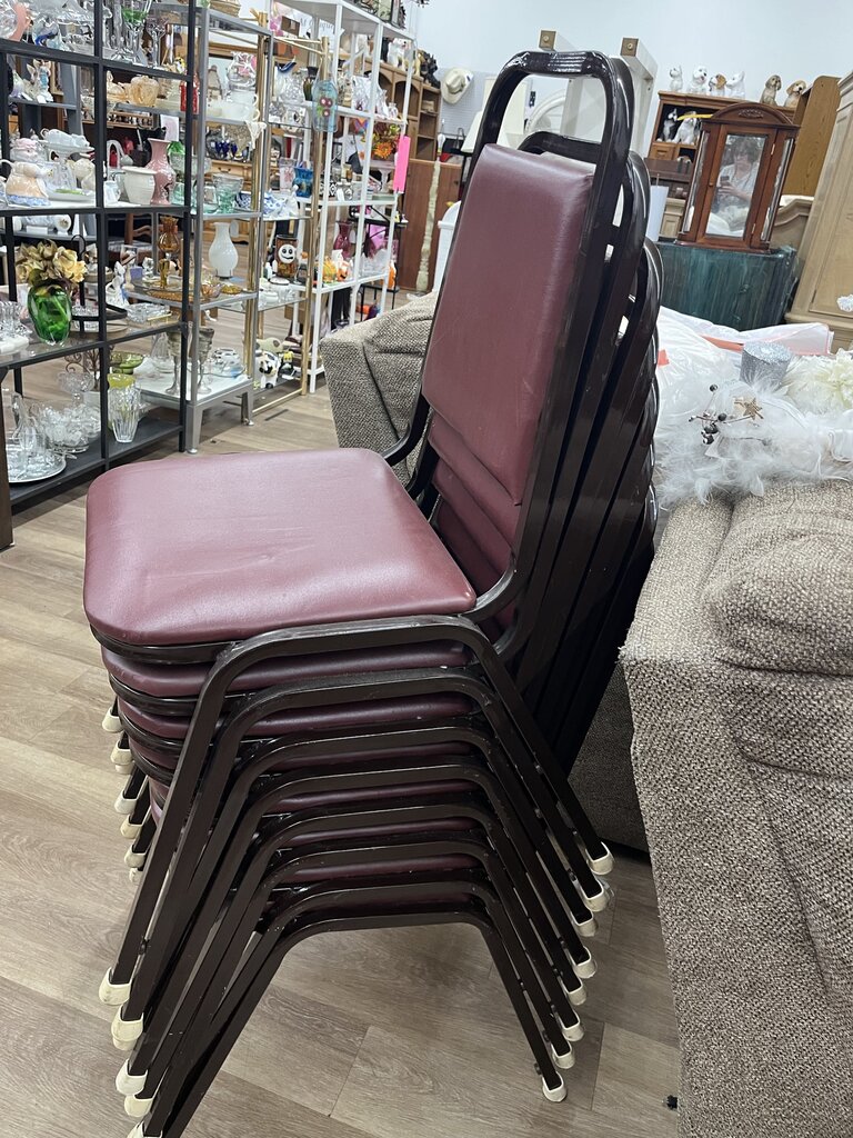 8 Stackable Chairs
