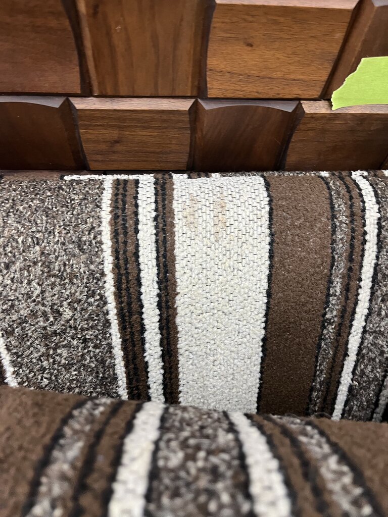 Brown & White Love Seat