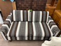 Brown & White Love Seat