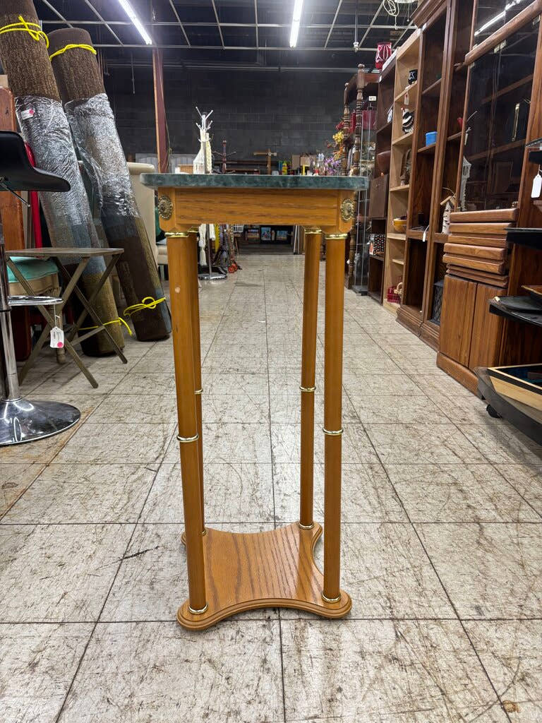 Granite Top Plant Stand