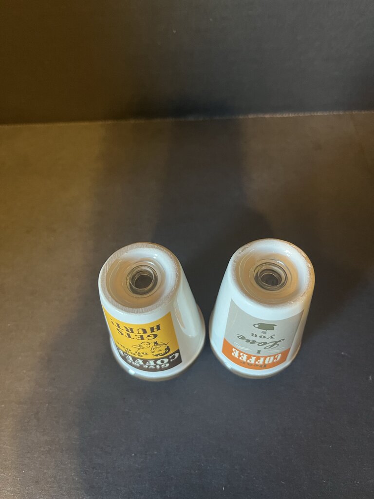 Coffee Themed Salt and Pepper Shakers