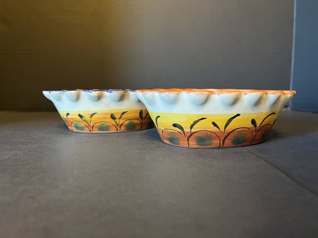 Hand-Painted Mexican Pottery Bowls Set