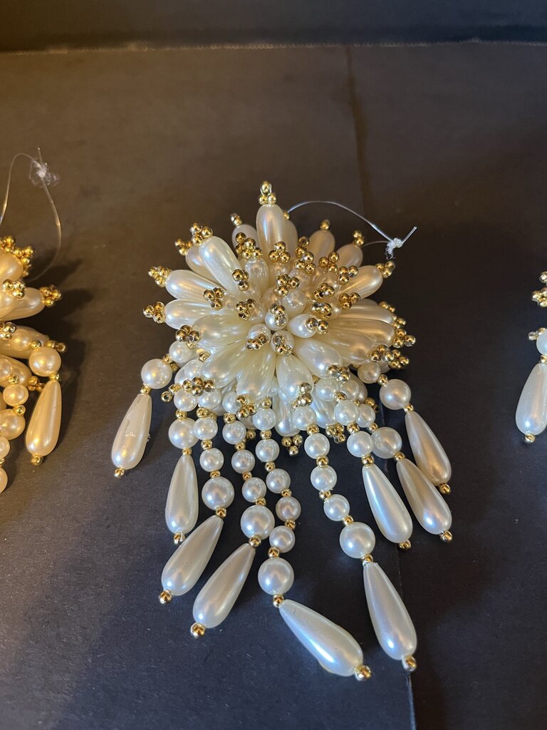 Gold and White Ornaments
