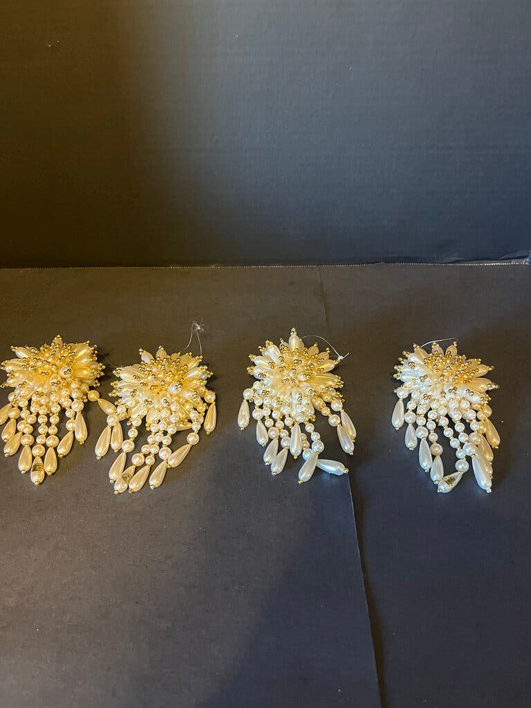 Gold and White Ornaments