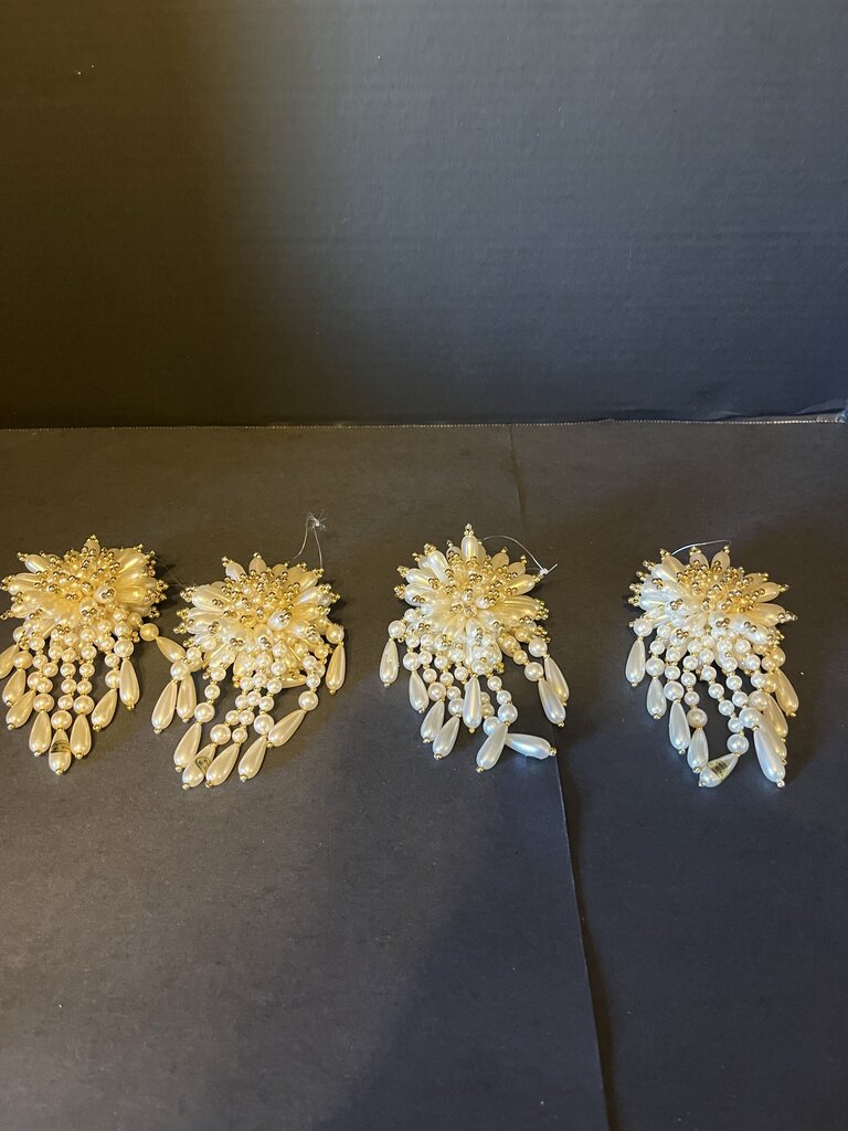 Gold and White Ornaments
