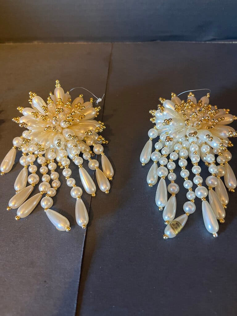 Gold and White Ornaments