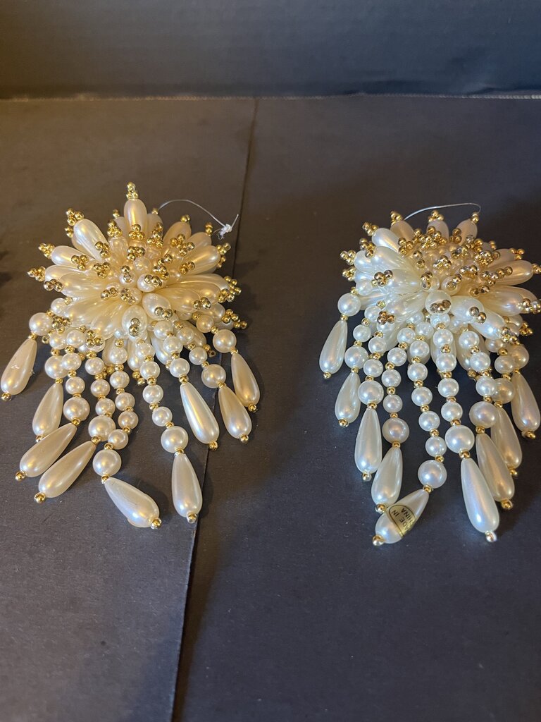 Gold and White Ornaments