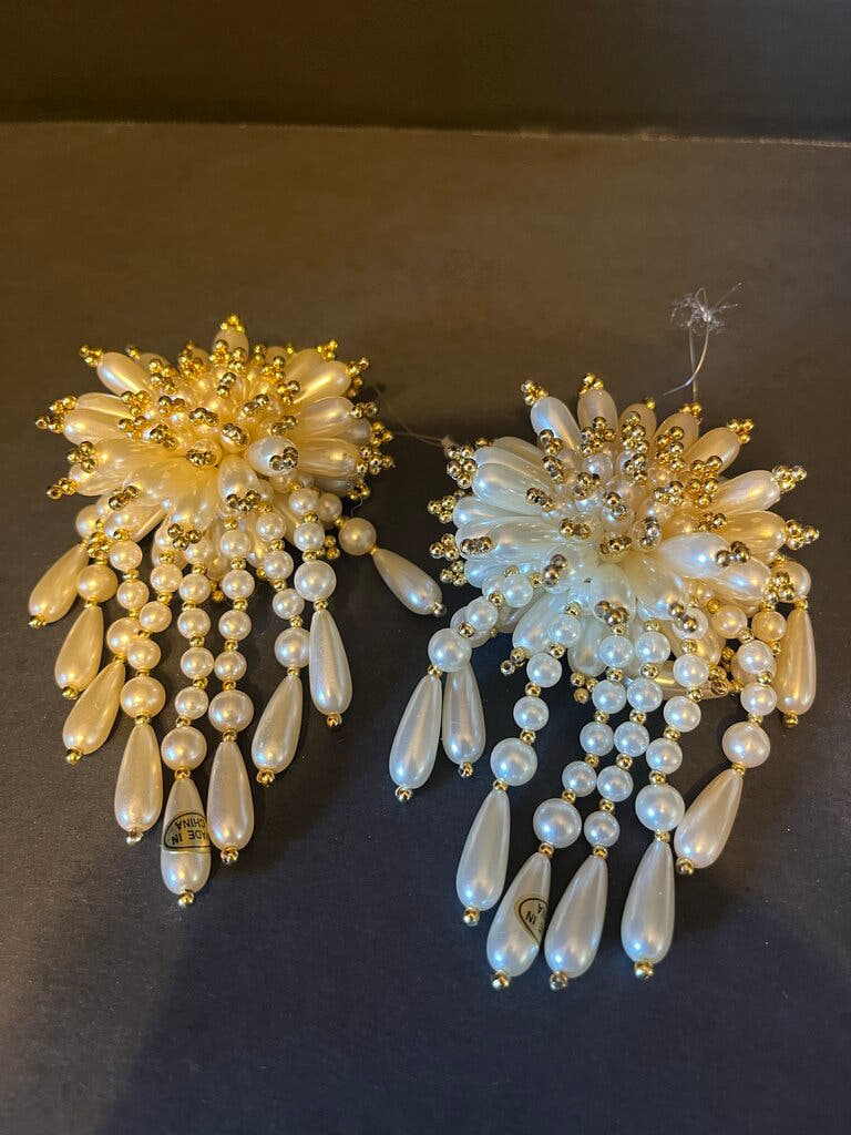 Gold and White Ornaments