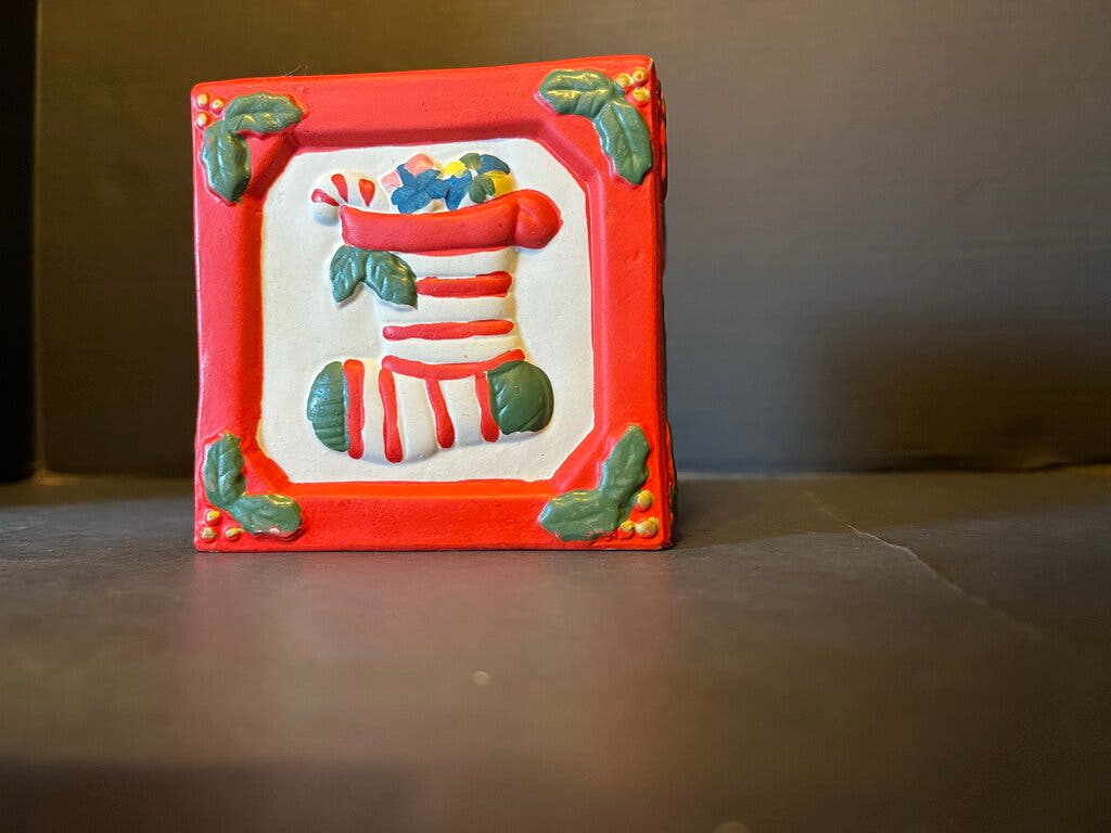 Houston Foods Christmas Planter – Santa & Toy Soldier