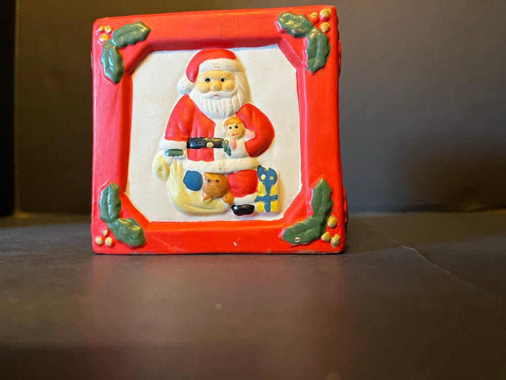 Houston Foods Christmas Planter – Santa & Toy Soldier