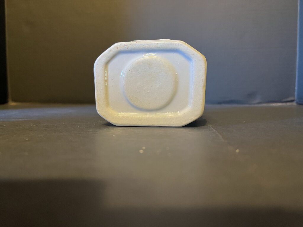 White Ceramic Church Tea Light Candle Holder