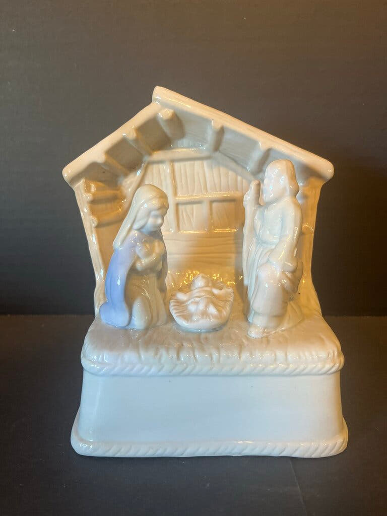 Vintage Ceramic Nativity Scene