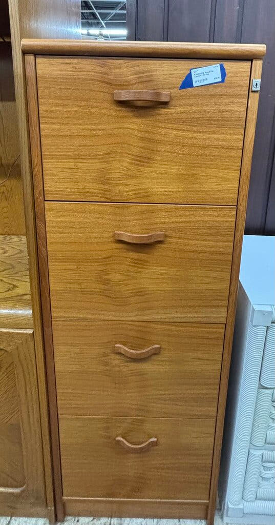 Wood File Cabinet - No Key