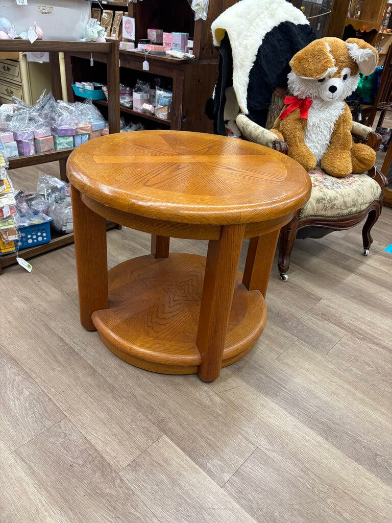 Round Wood Table