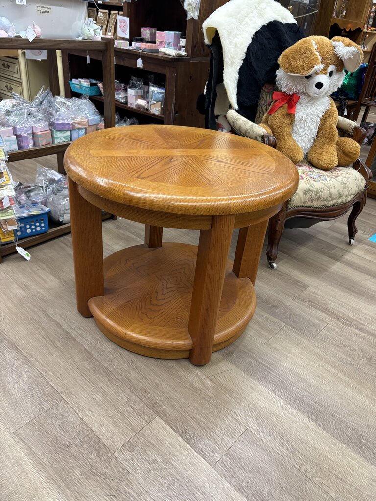 Round Wood Table