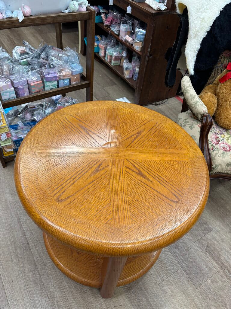 Round Wood Table