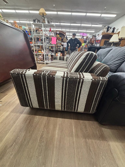 Brown & White Sofa