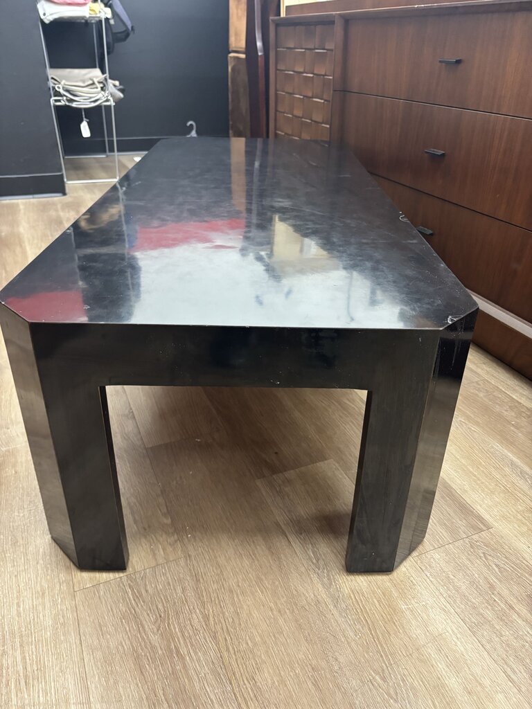 Black Lacquer Coffee Table - AS IS